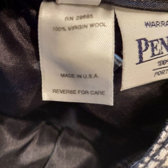 Pendleton 100% Wool Skirt Plaid Gray Black Vintage 12 Lined Pockets Made in USA - Picture 13 of 13